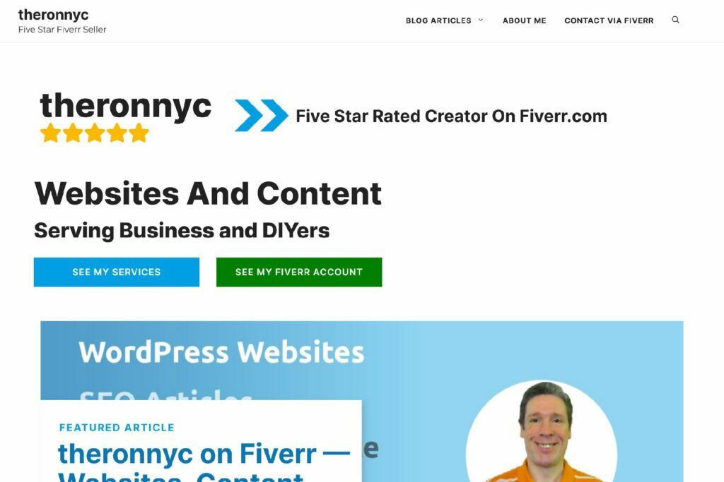 TheronNYC.com is a Websited devoted to my Fiverr.com account.